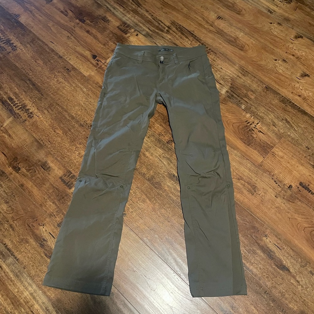 Prana Halle green Pant, Regular inseam